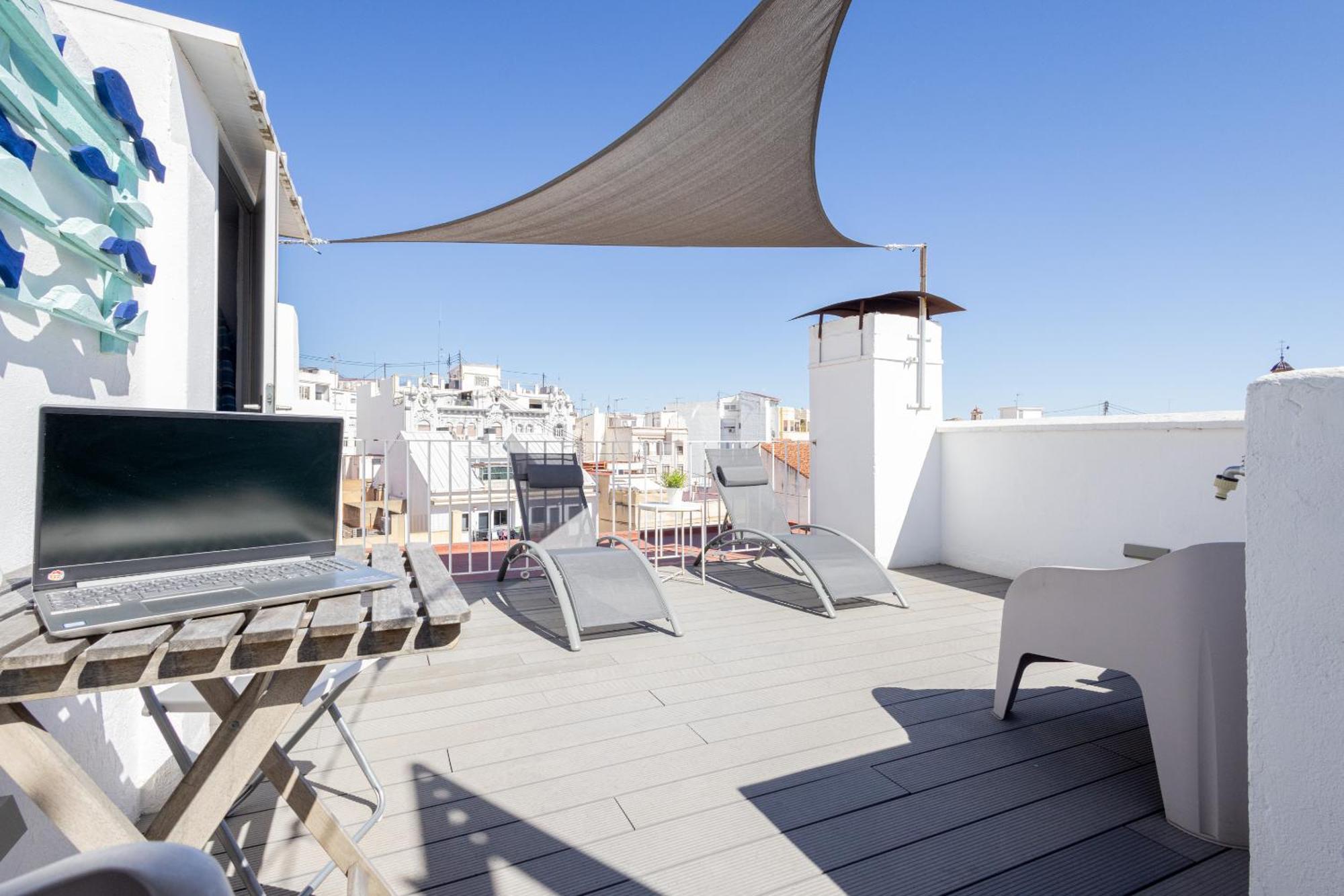 Florit Flats - Atico Oasis De Ruzafa Apartman Valencia Kültér fotó